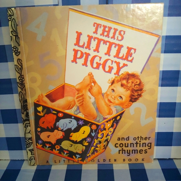 Vintage Little Golden "This Little Piggy and other Rhymes" - Picture 1 of 5